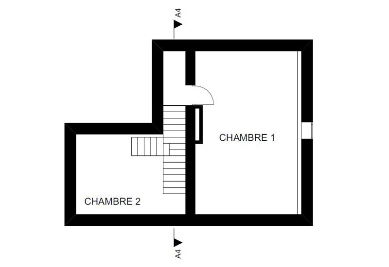 Architecte intérieur : aménagement combles (plan 1)