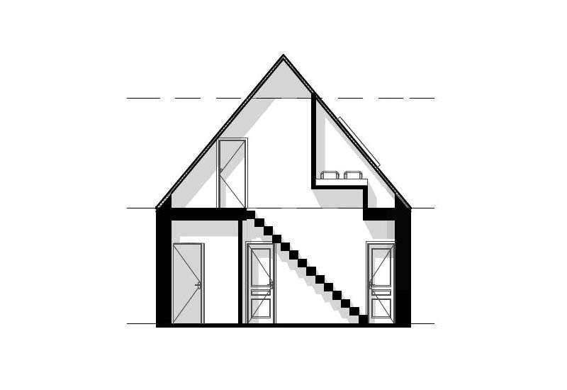 Architecte intérieur : aménagement combles (plan 2)